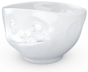 Fehér 'huncut' porcelántálka - 58products