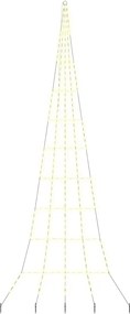 vidaXL LED Karácsonyfák talajráccsal Meleg fehér 511 cm Fém