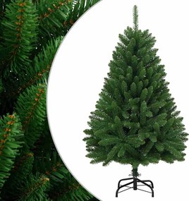 vidaXL zöld csuklópántos műkarácsonyfa állvánnyal 120 cm