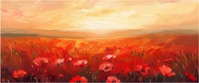 Kép - Mező pipacsok (120x50 cm)