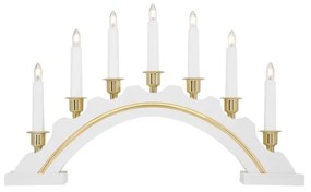 Markslöjd 700446 - Karácsonyi gyertyatartó CELINE 7xE10/3W/230V fehér