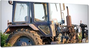 Képek 115x55 Régi traktor a mezőn