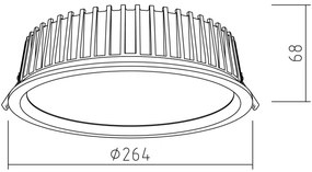 APLED-LED Lámpa RONDO WOODLINE LED/18W/230V 3000K átm. 26 cm fenyő tömör fa