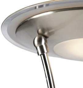 Acél állólámpa olvasókarral, LED-del és USB-porttal - Sevilla