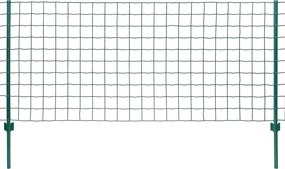 vidaXL Euro Fence zöld acélkerítés 20 x 1 m