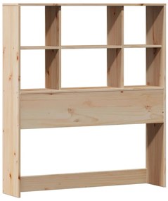 tömör fenyőfa könyvespolcos ágy matrac nélkül 90 x 190 cm