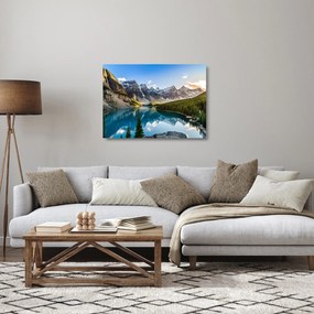Kép - Kanada, Banff Nemzeti Park, Moraine Lake (üvegen) (70x50 cm)