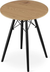 OSLO étkezőasztal tölgy dekorációval 60x60