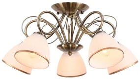 Brilagi - FRED felületre szerelhető csillár, 5xE27/60W/230V, Ø 59 cm, bronzszínű