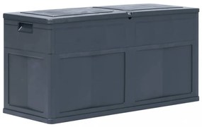 fekete kerti tárolóláda 320 L
