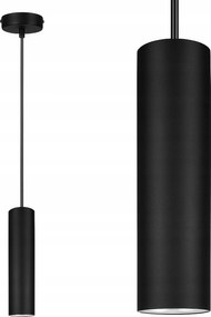 Mennyezeti lámpa Led lógó cső fekete Ledlux modern Gu10