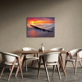 Kép - Naplemente, Balti tenger, Lengyelország (70x50 cm)