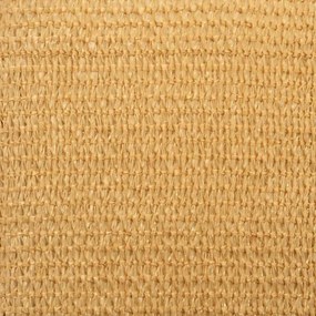 homokszínű háromszög alakú HDPE napvitorla 160 g/m² 3x3x3 m