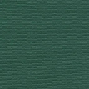 sötétzöld behúzható oldalsó napellenző 140 x 500 cm