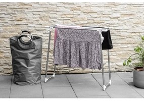 WENKO 3774020100 - Ruhaszárító PROFI SINGLE 87x79 cm rozsdamentes acél/ezüst/fehér