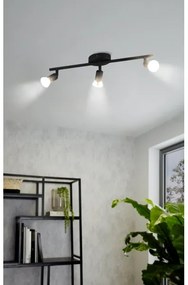 Eglo 32431 - LED Spotlámpa BUZZ-LED 3xGU10/2,8W/230V 3000K fekete