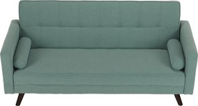 Kinyitható kanapé, zöld-mentol szövet, OTISA