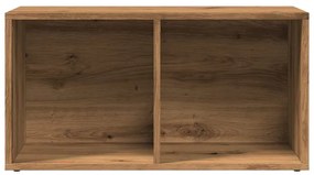 LP kézműves tölgy színű szerelt fa tárolódoboz 69,5x34x36 cm