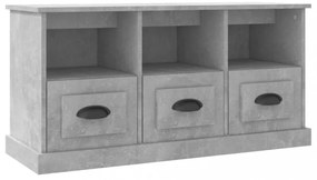 betonszürke szerelt fa TV-szekrény 100x35x50 cm
