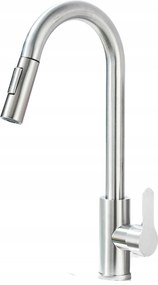 Konyhai csaptelep Kétutas Lumea Nikkel Csiszolt Ezüst Csaptelep