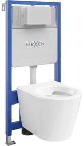 Mexen Fenix Slim, rejtett modulos és falra akasztható WC Rico, fehér, 6103372XX00