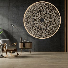 Luxus fa mandala a falon 3D belső dekoráció | HELA