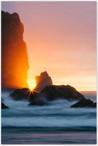Poszterek 80x120 Sziklák Tenger Naplemente