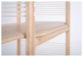 Muse tömör tölgyfa könyvespolc, magassága 216 cm - Gazzda