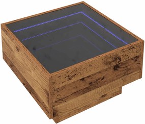 vidaXL Dohányzóasztal Régi fa 50 x 50 x 30 cm Faanyag
