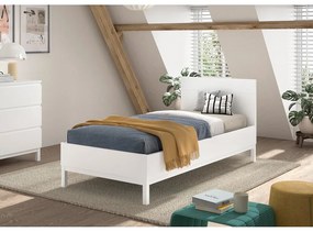 Fehér borovi fenyő gyerekágy ágyrács nélkül 90x200 cm Eva – Vipack