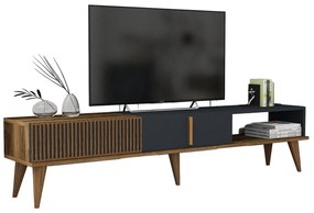 TV szekrény Milan Alt - Diós, Antracit