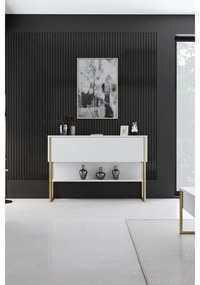 Komód Luxe - Gold, White