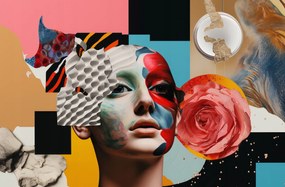 Poszter 91,5x60cm Arany színű élő bőr