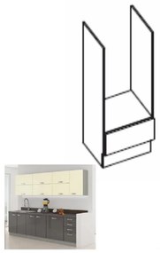 Alsó konyhaszekrény 60 DG Pleitton. 1014699
