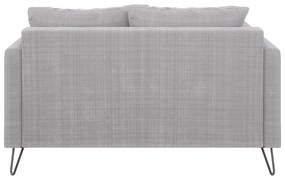 Világosszürke zsenília kanapé 140 cm Freya – Ropez