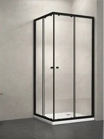 Balneum Royal fekete keretes szögletes zuhanykabin
