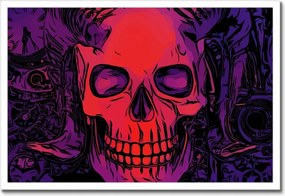 Poszterek keretben 60x40 Koponya Halál Csontváz