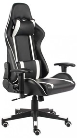 fehér PVC forgó gamer szék