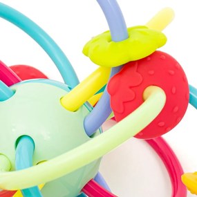 Baby Mix Szilikon-műanyag rágóka csengővel, 12 cm