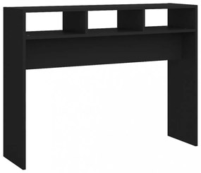 fekete szerelt fa tálalóasztal 105 x 30 x 80 cm