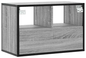 szürke sonoma színű szerelt fa TV-szekrény 60 x 31 x 39,5 cm