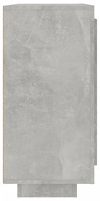 betonszürke szerelt fa tálalóasztal 92 x 35 x 75 cm