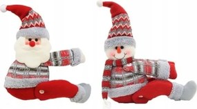 2X Dekoratív Csat Függöny Csat Mikulás Hóember