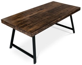 Tömörfa étkezőasztal 180 x 90 cm, fenyőfa