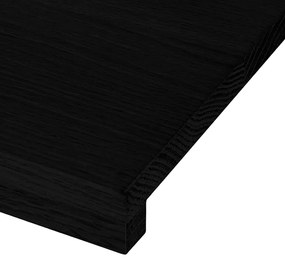 ablakpárkányok 2 db sötétbarna 90x25x2 cm tömör fa tölgyfa