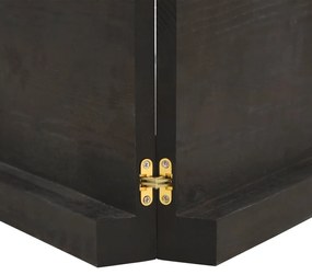 sötétbarna kezelt tömör tölgyfa fali polc 160 x 60 x (2-6) cm