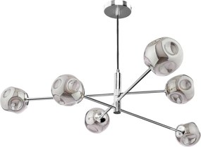 Dar Lighting modern függeszték vignette füstös csiszolt króm darvig0650-28