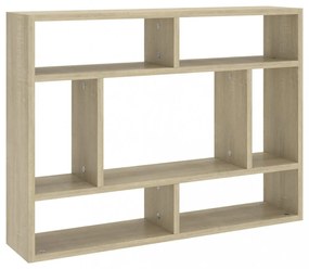 sonoma tölgy szerelt fa fali polc 75 x 16 x 55 cm