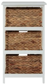 Fehér-natúr színű paulownia fürdőszobai polcos állvány 41x70 cm Padstow – Premier Housewares