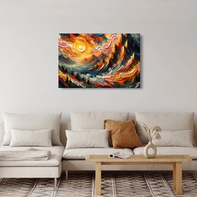 Kép - Hegyek, melyeket napfény ölel (90x60 cm)